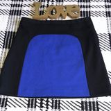 Vivienne Tam Vivienne, color block black/ purple mini skirt Photo 0