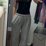 Brandy Melville Grey Anastasia Sweatpants Wide-Leg Photo 0