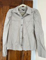 Drew Light Button Down Jacket Gray Photo 0