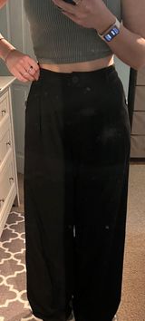 Straight Leg Black Trousers Photo 0