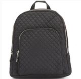 Mini Quilted Backpack Black Nylon with Adjustable straps Photo 0