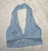 Rue 21 Light Blue Lace Halter Bralette Size S Photo 0