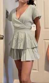 Altar'd State Alter’d State Safe Green Romper Photo 0