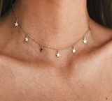Boutique Silver Star Choker Necklace  Photo 0