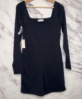 Babaton Contour Squareneck Longsleeve Romper Photo 0