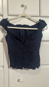 Navy Blue Brandy Melville Top Photo 0