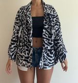 Chico's Cheetah Print Windbreaker Size 3 Photo 0