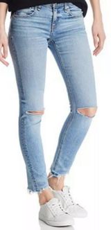 Rag and Bone Distressed Dre Capri Cropped Jean Photo 0