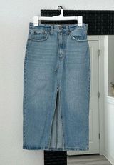 Denim Mini Skirt Photo 0