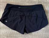 Lululemon Athletica Speedup Low Rise Black Running Short Size 6 Photo 0