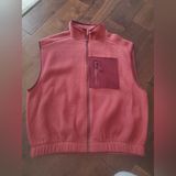 Cozy fleece zip up vest size small women's super warm Photo 0