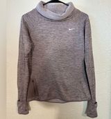 Nike Running Therma Cowl Neck Waffle Fleece Long Sleeve Shirt Sweatshirt - Small Photo 0