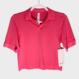 Lululemon Swiftly Tech Relaxed-Fit Polo - Lip Gloss, Size 2 Photo 0