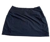 Athleta Women’s Size 4 Athletic Skort Skirt Black With Pockets And Mesh Panel Photo 0