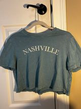 nashville crop top Blue Size M Photo 0