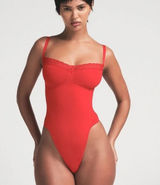 SKIMS Ruby Lace Sculpting Bodysuit M Photo 0