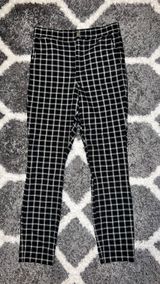 Hollister Black And White Plaid Pants Photo 0