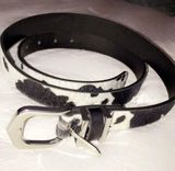Buckle Cow Print Belt Photo 0