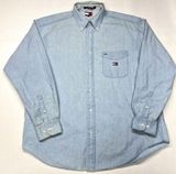 Tommy Hilfiger Light Blue Casual Button Down Shirt Classic light blue button-down Photo 0