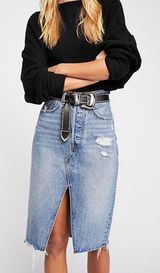 Levi's Midi Denim Skirt Photo 0