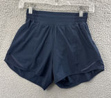 Lululemon Hotty Hot Shorts High Rise 4" True Navy Athletic Athleisure W 2 Tall Photo 0