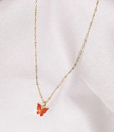 Red Butterfly Necklace Photo 0