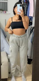 Nike Gray Cargo Sweatpants Photo 0