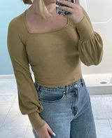 Project Social T Yellow Long Sleeve Top Photo 0