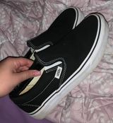 Vans Black Slipons Photo 0