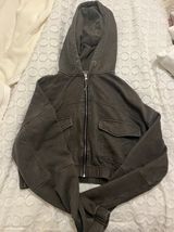 Urban Outfitters Cropped Zip Up Jacket Photo 0