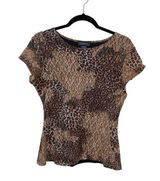 American Vintage Y2K Elementz Animal Print Stretch Rave Going Out Top Clubwear party 2000s 00s M Photo 0