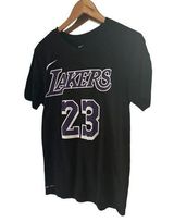 Nike  Dri Fit Lakers #23 T Shirt Size Small Black Photo 0