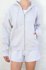 Brandy Melville Gray Christy Hoodie Photo 0