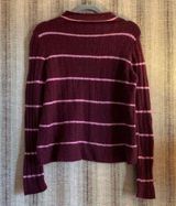 Madewell  Sweater Size Small Women’s Red Pink Top Long Sleeve Winter Clothing Photo 0