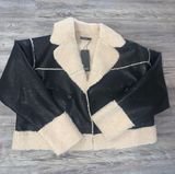 Nasty Gal Leather Fur Jacket Photo 0