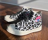 Converse Chuck 70’ Hi Flocked Leopard Print Sneakers Photo 0