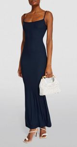 Navy Lounge Sleeveless Maxi Dress L Photo 0