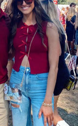 Le lis knit bow tank top Photo 0