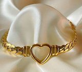 Anthro 18K tarnish resistant heart bracelet  Photo 0