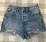 High Waisted Denim Shorts Photo 0