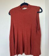 Loft Burnt Orange Sweater Tank - Stylish, Soft, and Cozy Fall Essential Photo 0