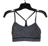 Lululemon Y Back Gray and Black Sports Bra Size 6 Photo 0