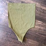 Forever 21  Ribbed Olive Green Bodysuit Photo 0