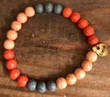 Erimish Red/Pink/Blue Beaded Bracelet  Photo 0