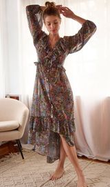 Anthropologie Multicolor Floral Dress Photo 0
