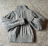 ASTR Sweater Dark Brown / Gray Turtle Neck Photo 0