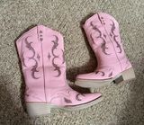 Pink Cowgirl Boots Size 7.5 Photo 0