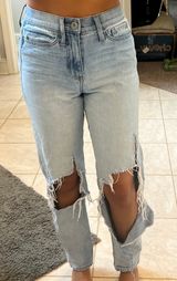 SO ripped straight leg jeans Photo 0