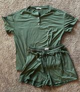 Green matching pajama set  Photo 0