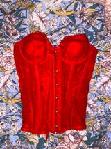 Savagexfenty SAVAGE X Red Lace Corset  Photo 0